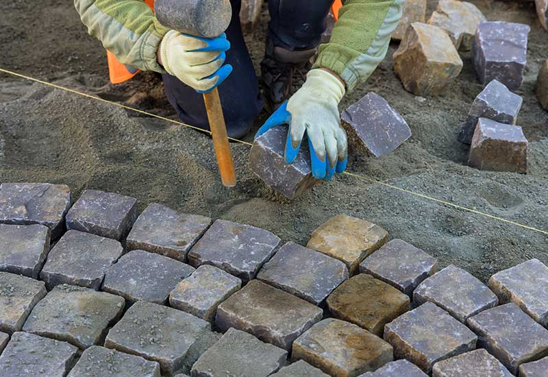 Cobblestone Installation