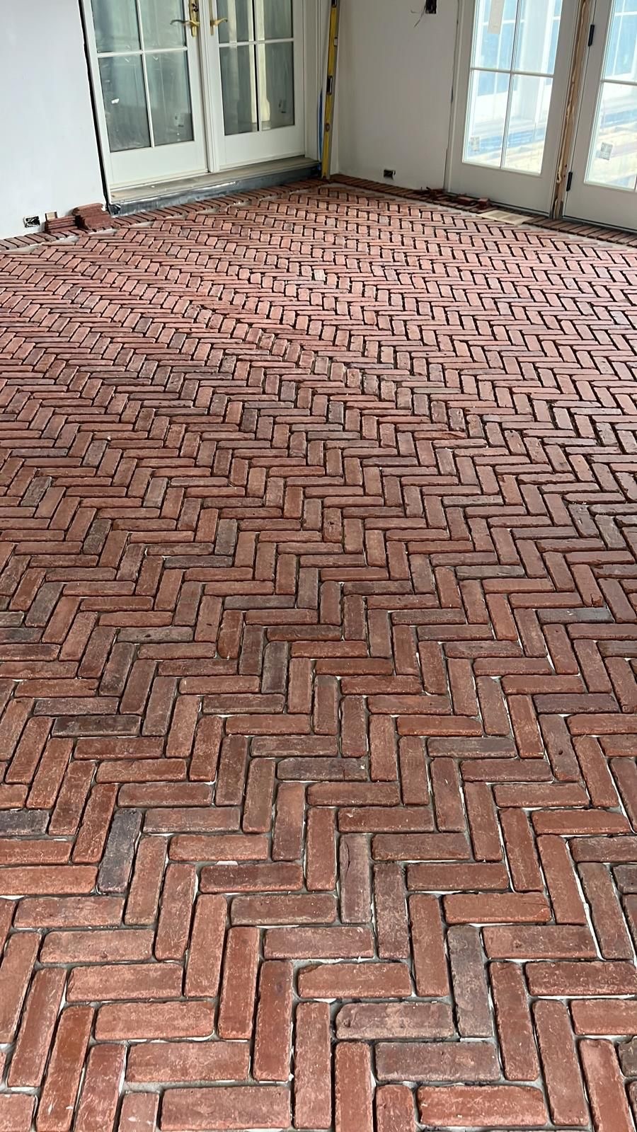 Custom brick veneer installation enhancing an exterior surface on Martha’s Vineyard